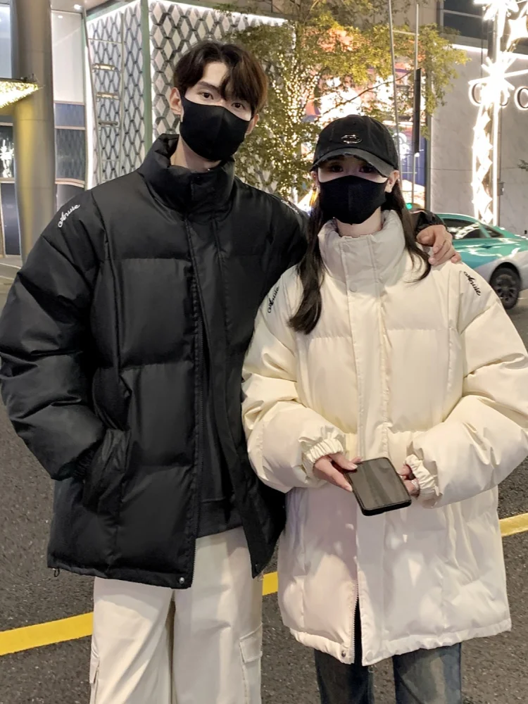 

Fashionable Fleece Lined Thickened Men's Jacket 2024 New Mid-Length Cotton Coat Autumn Winter Korean Style Versatile Casual Top