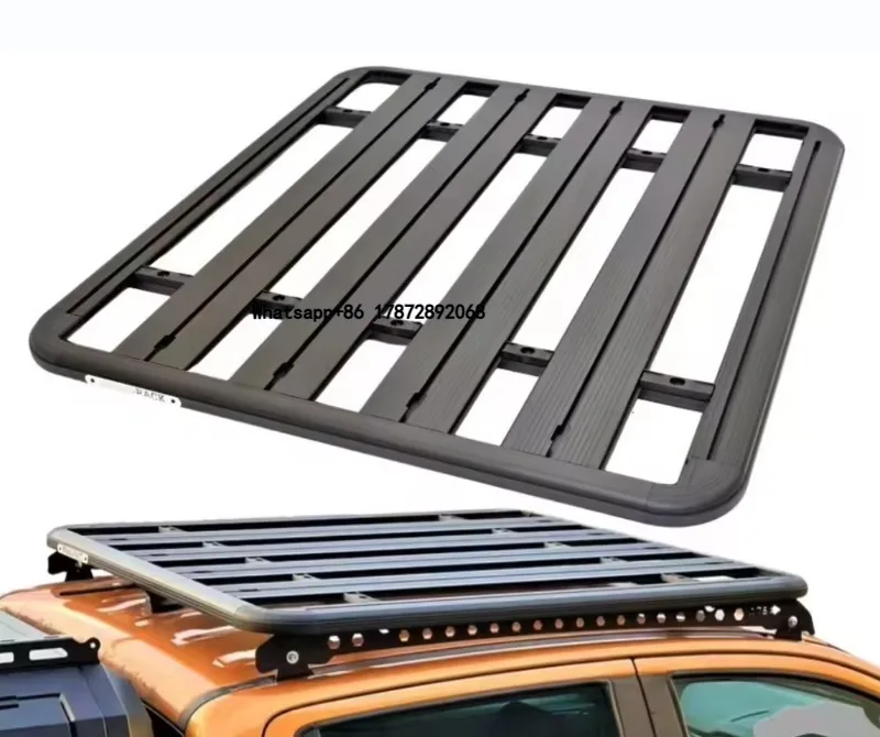 

For Isuzu High-quality New Carbon Black Aluminum Alloy Roof Luggage Rack