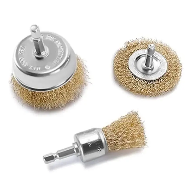 【oferta-relAmpago-】conjunto-de-escovas-para-furadeira-3-pecas-escova-de-25mm-copo-de-50mm-disco-de-50mm-fio-de-latao-para-limpeza-de-metal-e-madeira