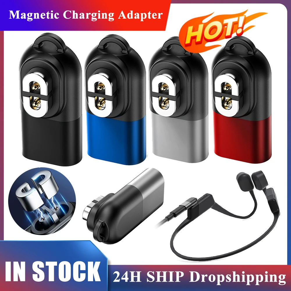 Magnetic Charger Type C Charging Adapter Type C Adapter USB C for Shokz Charging Cable Adapter for Shokz OpenRun Air