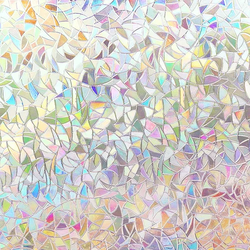 창문 프라이버시 필름 정전기 방지 창문 스티커, 비닐 스티커, 레인보우 창문 필름, 자외선 차단, 3D 데칼 