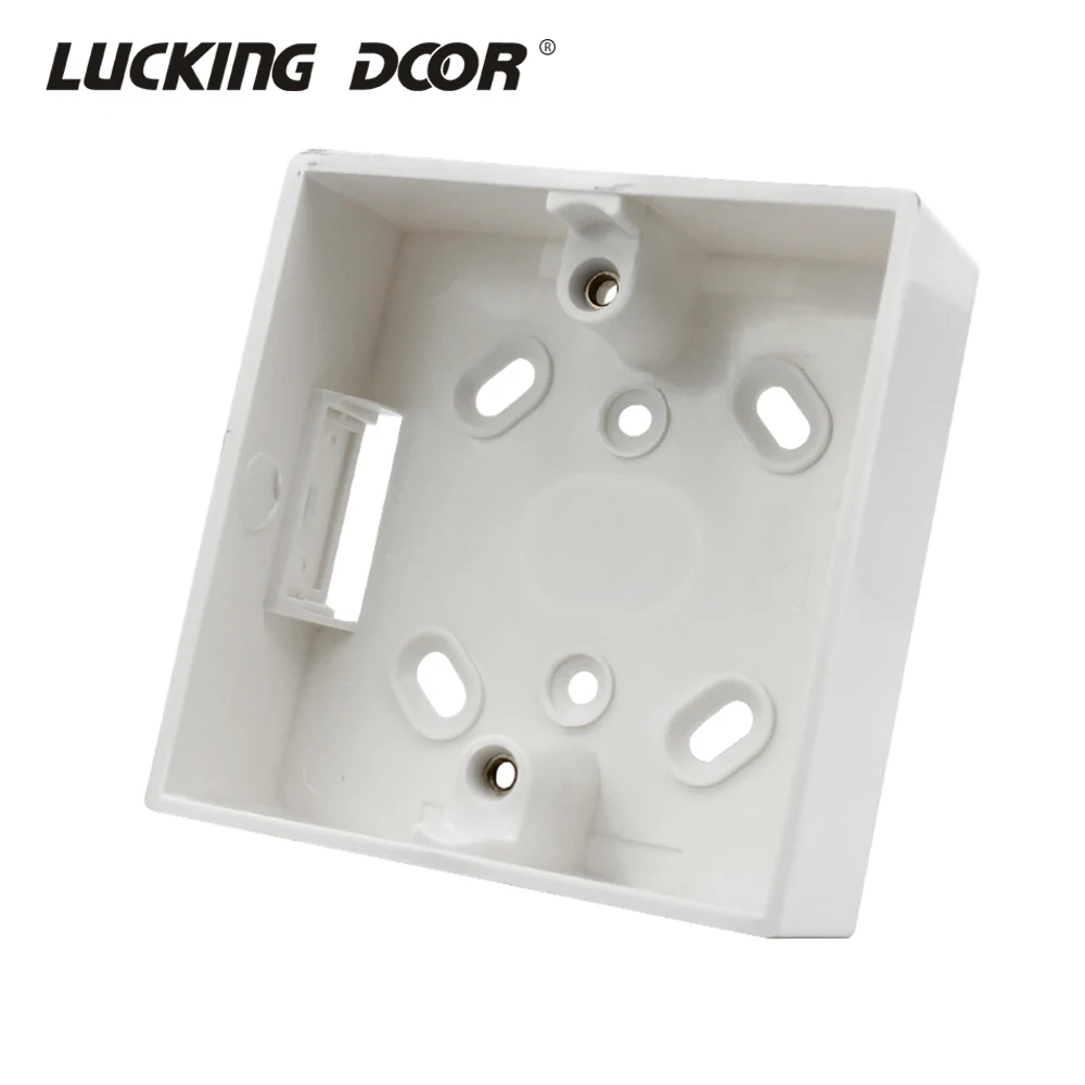 

86 Type Switch Bottom Socket Base Box Wall Switch Socket Dark Box White Outfit Junction Box Surface Mount