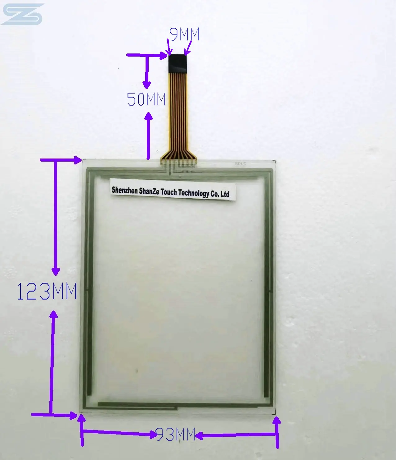 5.7-inch eight-wire touch screen touch panel glass external 122X93MM SZ-5109A Glass thickness 1.8MM Suitable for industrial Inte