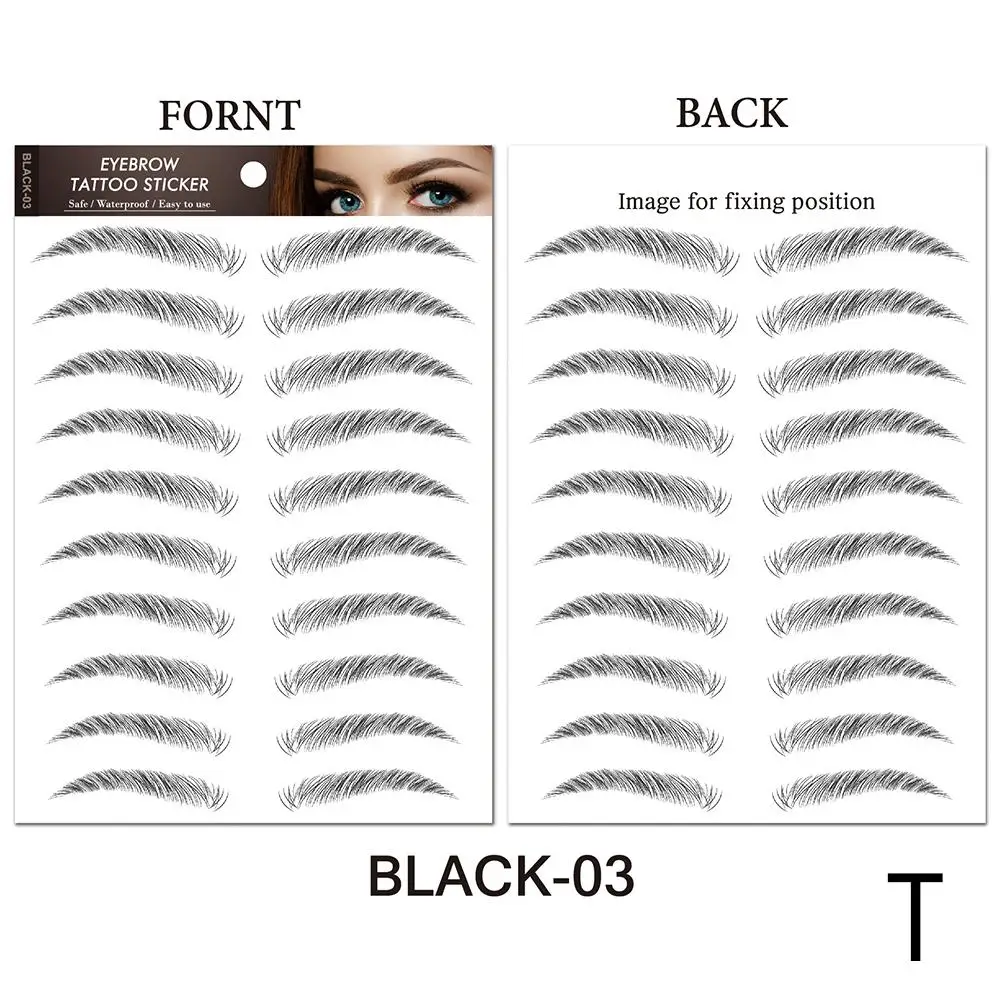 6D Hair Like Eyebrows Stickers for Authentic Look