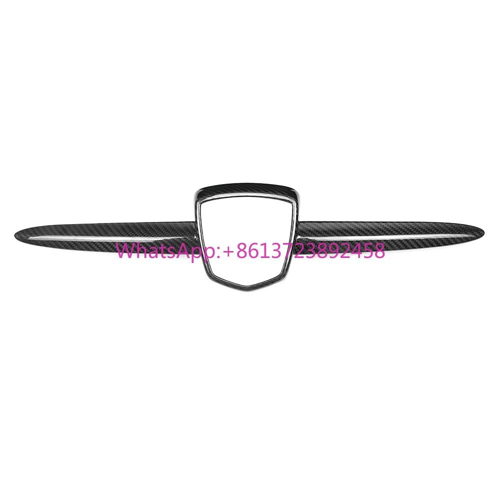 

Shasha Carbon Fiber Front Emblem Trim Real Carbon Fiber for Fiat 500 Abarth Exterior Accessories 2012 Years up