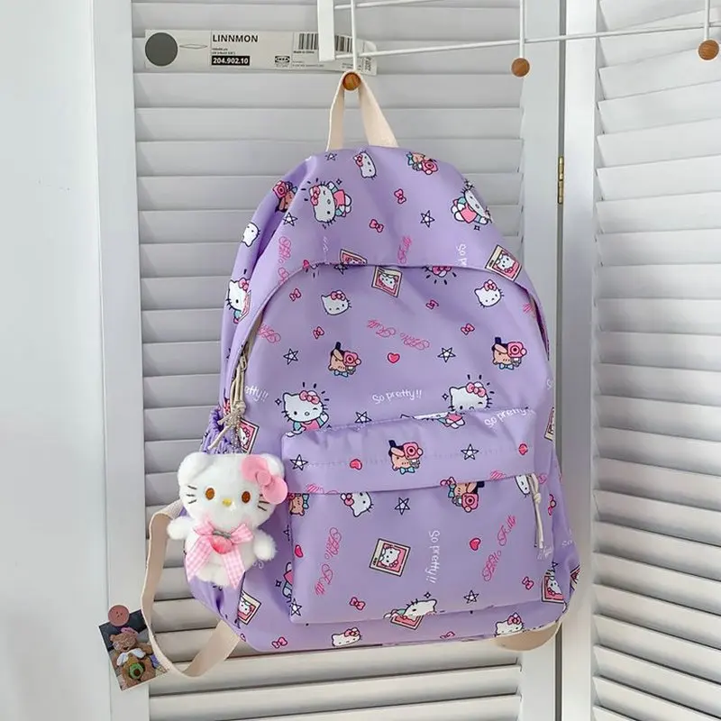 Hello Kitty backpack for junior high school students cute cartoon fashion school bag large capacity school bag for women