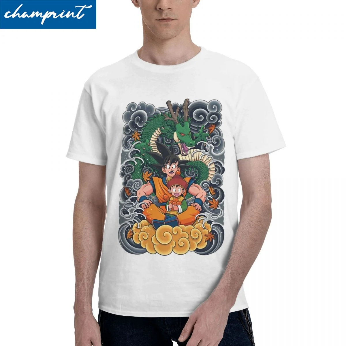 

Harajuku Goku And Gohan Dragon Ball Z Tshirts Unisex O-neck Short Sleeve Clothes Cotton Summer Clothing