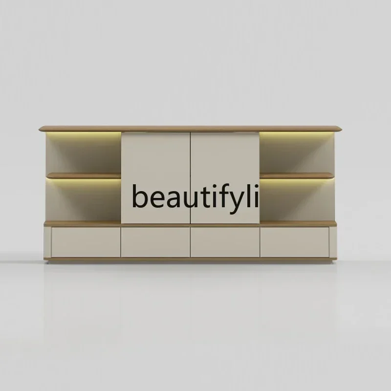 Q181  High-end file cabinet Fashion modern tea cabinet Company office storage partition cabinet