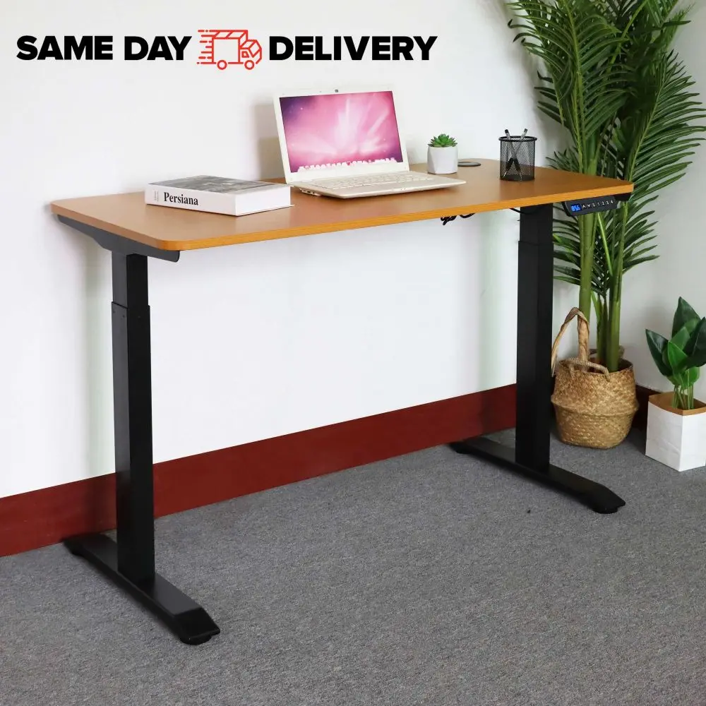 Office Black Ergonomic Motorized Dual Motors Leg Electric Height Adjustable Sit Standing Desk Frame