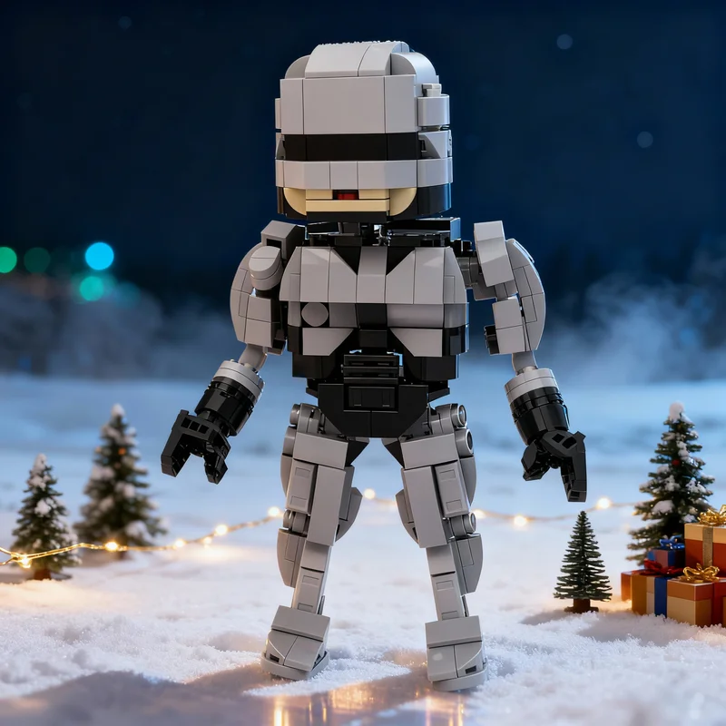 

Набор строительных блоков MOC RoBoCop Freestyle, 457 деталей, архитектурная модель, развивающая игрушка для творчества, подарок на Рождество для детей