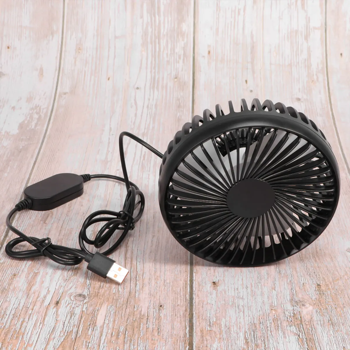 

1Pcs USB Car Air Cooling Fan Strong Wind Adjustable Vehicle Dashboard Fan Cooler Fan Accessories