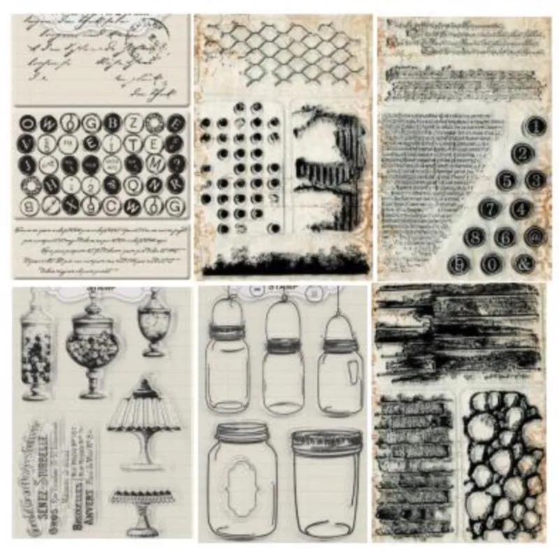 

Stamp collection Transparent Clear Silicone Stamp/Seal for DIY scrapbooking/photo album Decorative clear stamp sheets M1166