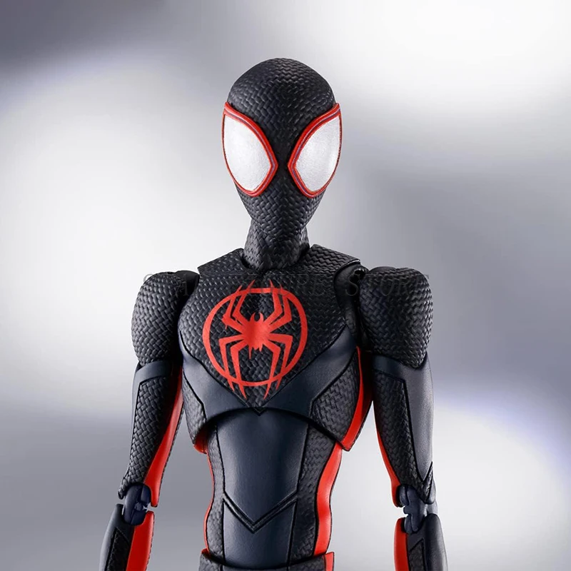 SHF Spider-Man Across the Spiderverse Miles Morales Action Figure PVC Collectible Model 15cm Marvel CT Spiderman Figurine Toys