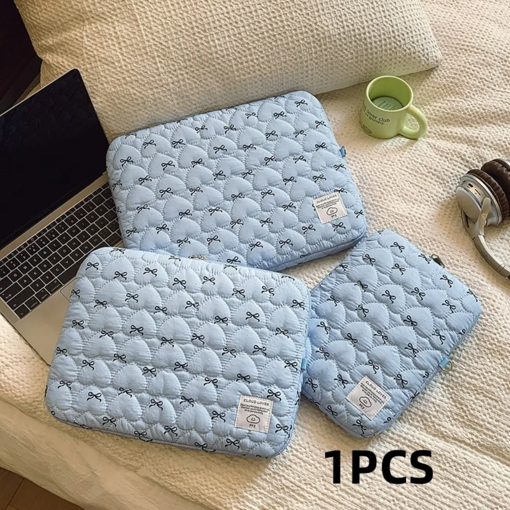 1 قطعة القوس طباعة الحب التطريز حقيبة لابتوب 11 بوصة/14 بوصة/15 بوصة حقيبة حاسوب حماية حافظة كمبيوتر محمول حقيبة كمبيوتر