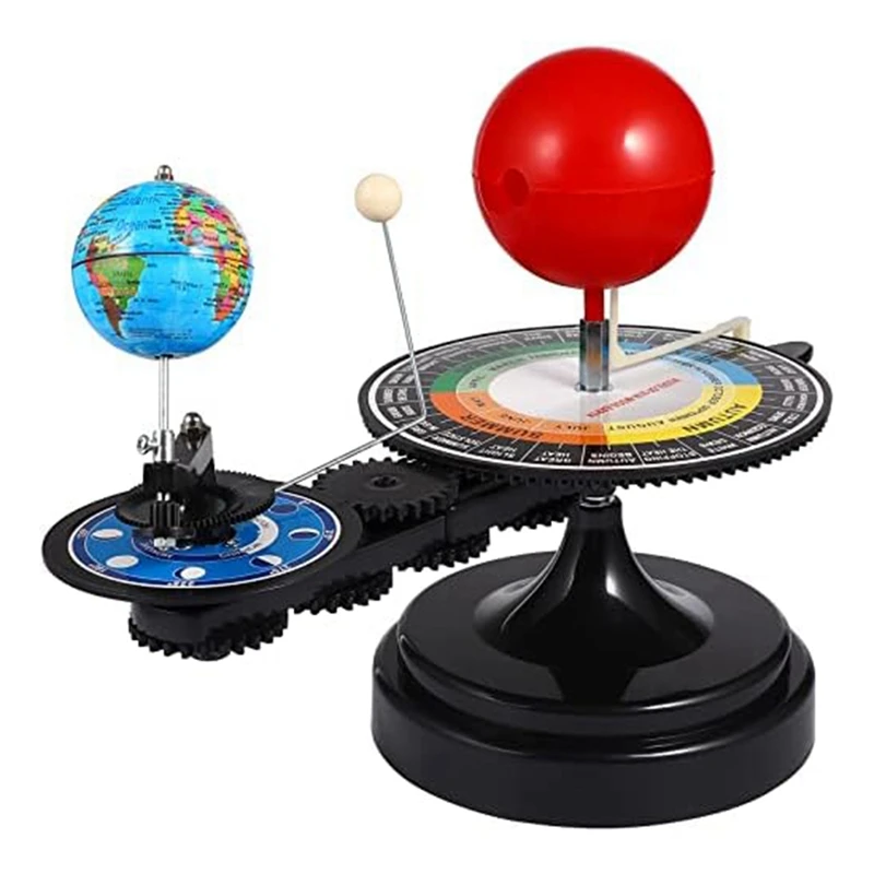 Solar System Model Kit- Earth Moon Revolves Around The Sun - Scientific Experiment Kit Teaching Model For Teens Students Durable