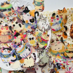 50pcs Variety Cat Stickers Cartoon Animal Decoration Luggage Laptop Scrapbook Diary Skateboard Guitar Helmet DIY Stickers