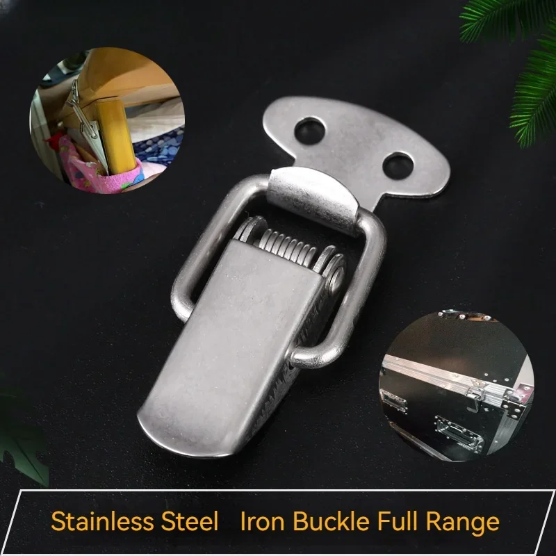 Stainless Steel Spring Buckle Mechanical Box Hardware Accessories Duckbill Luggage Metal Buckle Mini Lock Buckle