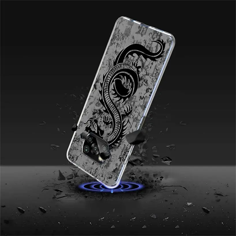 Asian Dragons Animal Tattoo Case Phone Cover for Xiaomi Poco X3 Nfc X5 X6 X4 Gt F6 F5 Pro F4 F3 F2 M5S M5 M4 M3 5G Trend Fundas