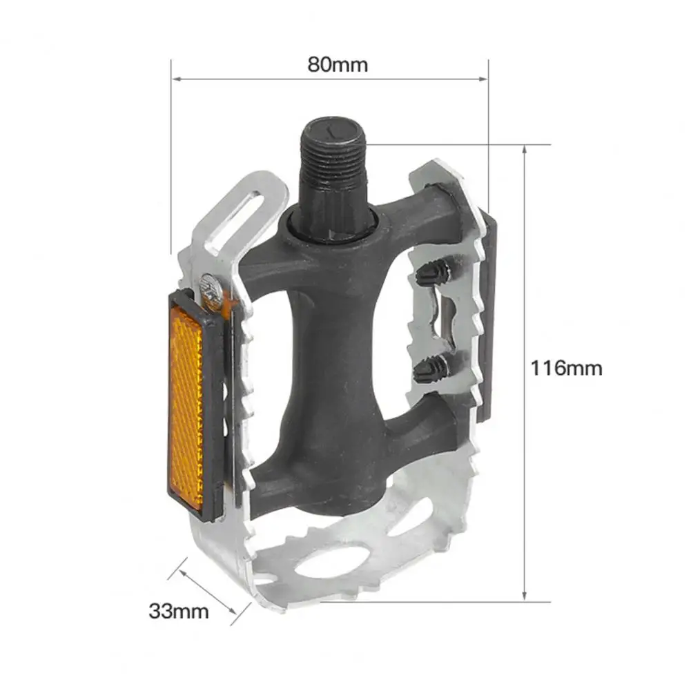 1 paio di pedali per bicicletta ultraleggeri stampaggio monopezzo accessori non facilmente deformati pedale per piattaforma bici durevole per il