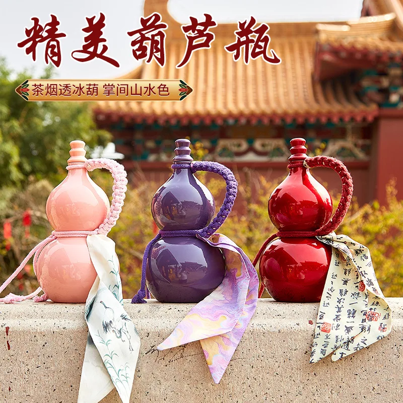 500ml melamine retro glass gourd water bottle drink dispenser