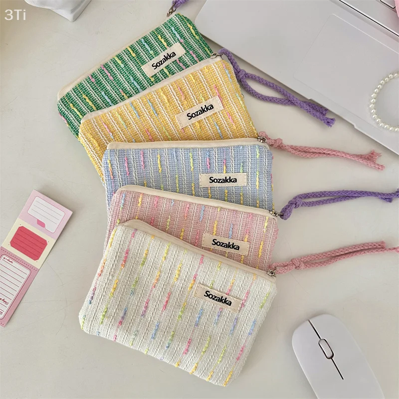 Kawaii piccolo viaggio cosmetico rossetto auricolare cavo dati borsa di immagazzinaggio borsa da donna portatile mini borse per trucco borsa a portafoglio