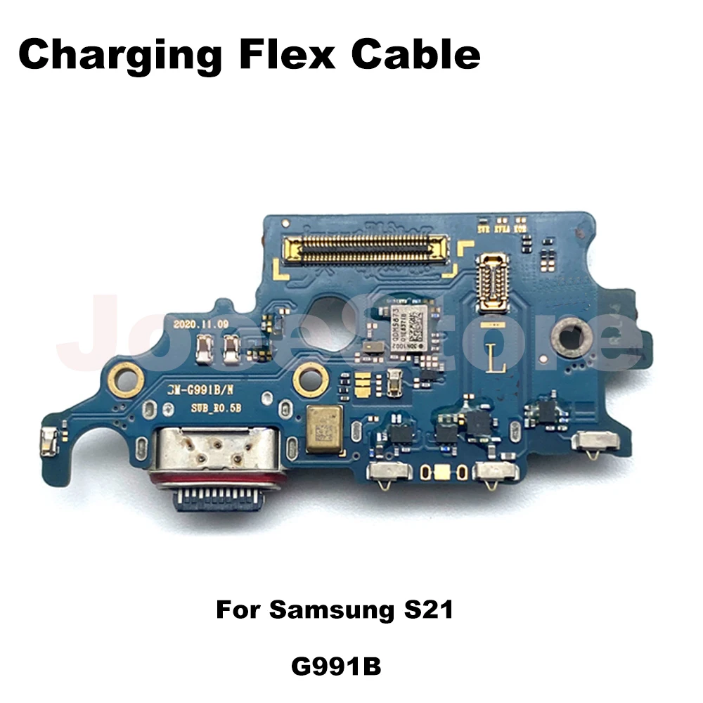 1pcs Charging Port Dock Connect Board Flex For Samsung S22 S21 S20 Plus Ultra S908E G981B G998B USB Connector Dock Charger Cable