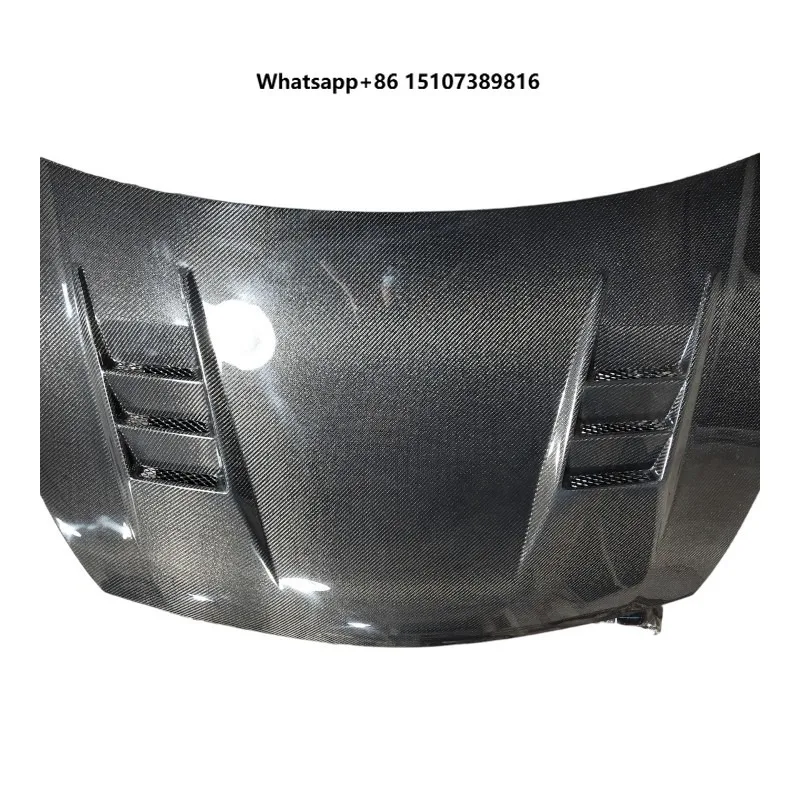 Carbon Fiber Fibre Front Engine Bonnet Vented Hood for Civic FD2