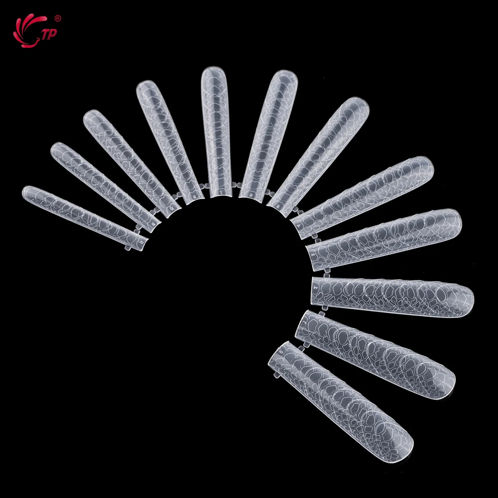 TP 120pcs Quick Building Dual Forms Nails Mold Full Cover False Tips Poly Nail Gel Mold Reusable Top Extension Forms Nails Tools