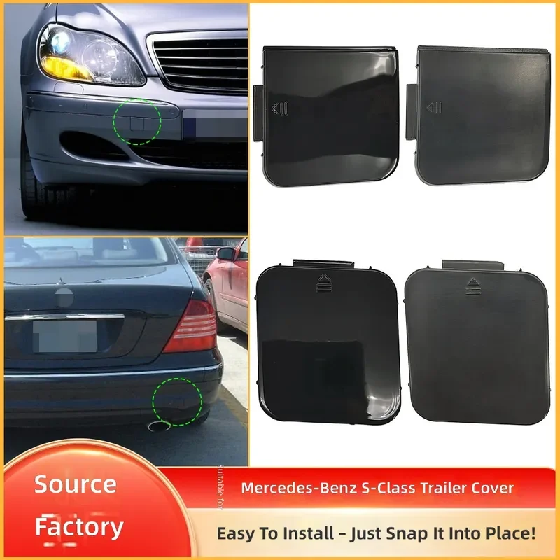 For Mercedes Benz S Class W220 Front Rear Bumper Tow Hook Cover Trailer Towing Eye Cap 2208850323