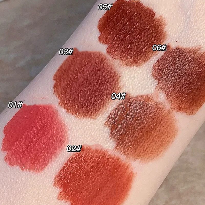 レトロなローズマットリップスティック,保湿,防水,セクシーな赤いリップ染料,リップクリーム,メイクアップ,化粧品