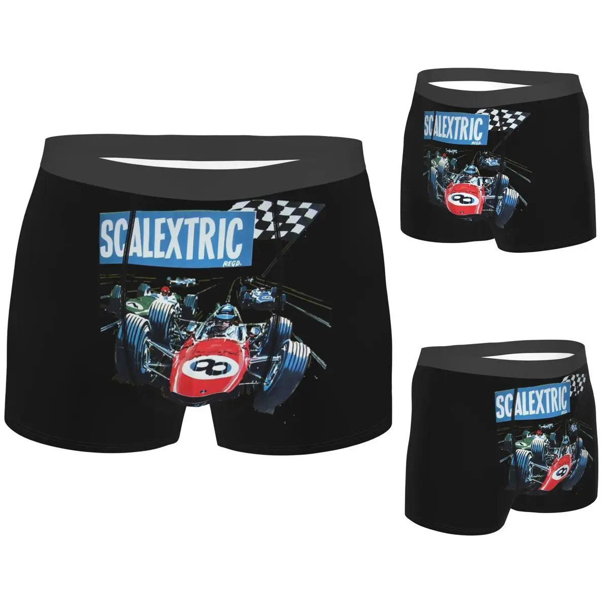 

Boxer Underpants Shorts Scalextric Classic Panties Men's Ventilate Underwear for Homme Man Boyfriend Gifts