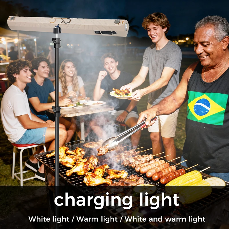 【ضوء عمل IP65 مقاس 42 سم】قضيب LED رفيع بقدرة 8800 مللي أمبير في الساعة مع مغناطيس/خطاف، وقت التشغيل الليلي طوال الليل 4 أوضاع (دافئ/أبيض/محايد/SOS) + شعلة جانبية وP #2