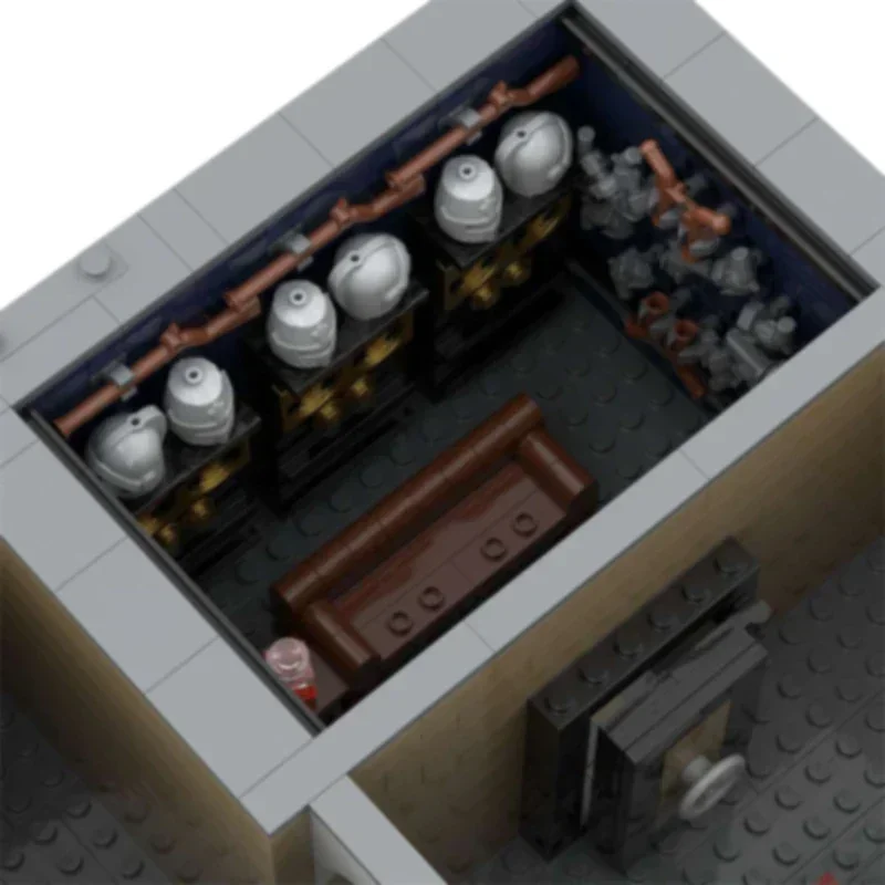 Tijolos técnicos moc cidade vista de rua modelo continental hotel blocos de construção modulares presente brinquedos para crianças conjuntos diy montagem