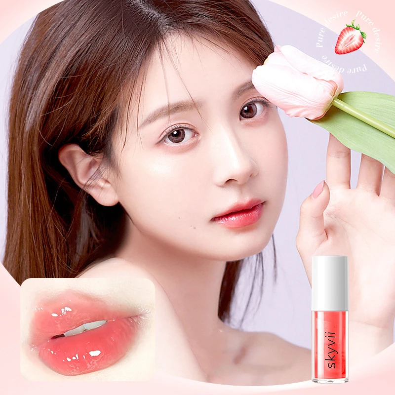 Crystal Jelly Lip Oil Lasting Hydrating Plumping Lip Coat For Lipstick Lipgloss Tinted Clear Lips Plumper Lips Balm Makeup