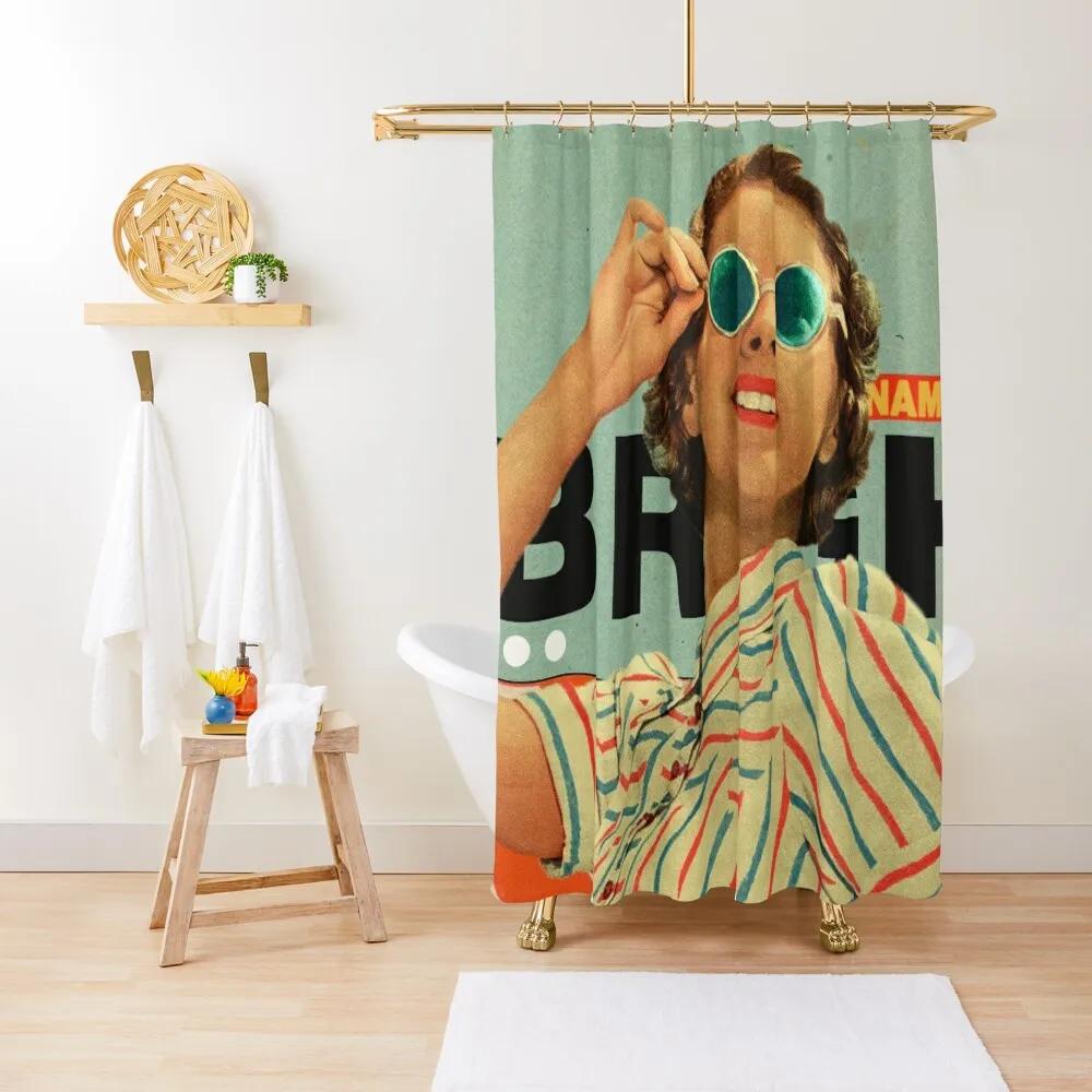 

Bright Cinnamon Shower Curtain In The Bathroom Luxury Bathroom Elegant Bathroom Shower Waterproof Curtain