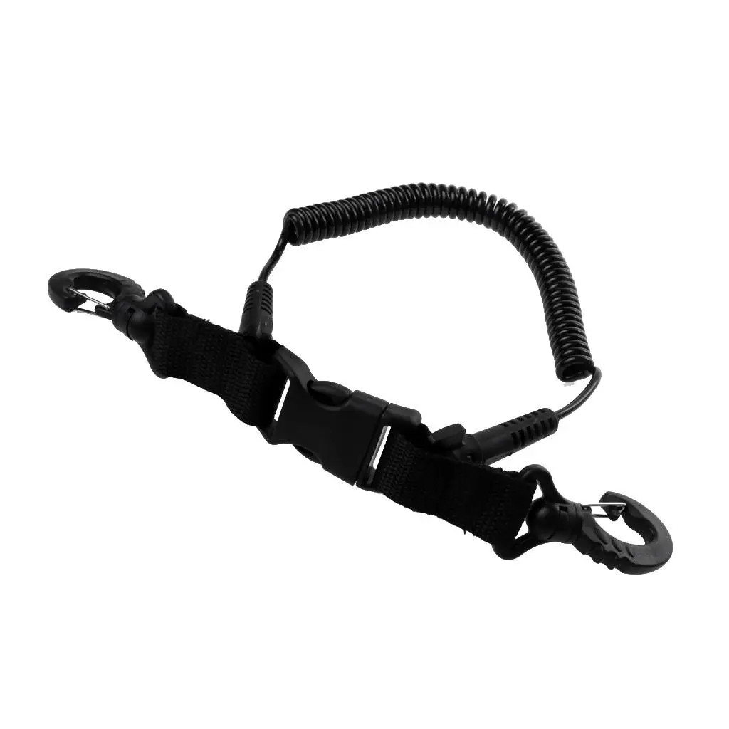 1Pc Heavy Duty Scuba Diving Dive Spring Coil Camera Lanyard Clip Buckle 25cm Scuba Diving Lanyard For Diving Pool Accessories