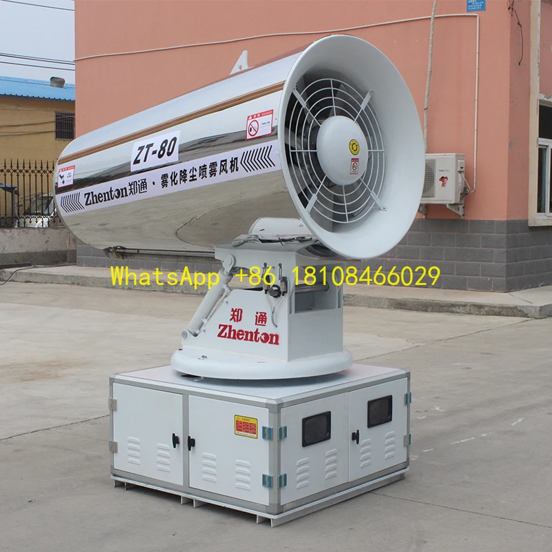 Canhão agricultura personalizado fornecido 100 960 máquina de supressão de poeira de plataforma alta pulverizador de jato de água fixo spray de canhão de nevoeiro