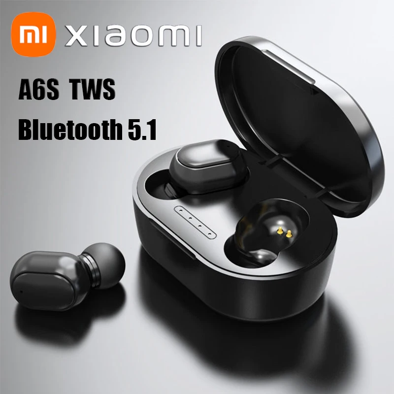 Xiaomi A6S TWS Headset Wireless Earphones Bluetooth Headphones Sport Stereo Fone Bluetooth Earbuds for Huawei iPhone Samsung