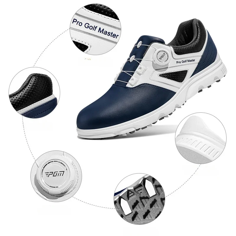 PGM Golf Shoes Male Rotating Shoelaces leisure Sports Sneakers Non-slip Trainers Waterproof Breathable Golf Shoes XZ304