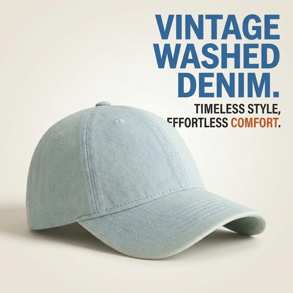 Korean Style Solid Plain Denim Baseball Cap Unisex Men Women Japanese Minimalist Vintage Soft‑Crown Sun Protection Duckbill Hat Versatile Casual Adjustable Peaked Cap