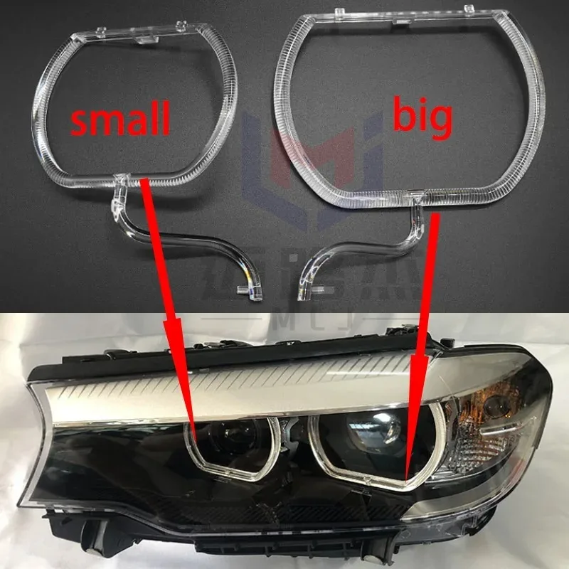 

For BMW 5 Series G30 G38 2018-2020 Low Configuration DRL Car Accessories LED Headlight Guide Tube Daytime Running Light Aperture