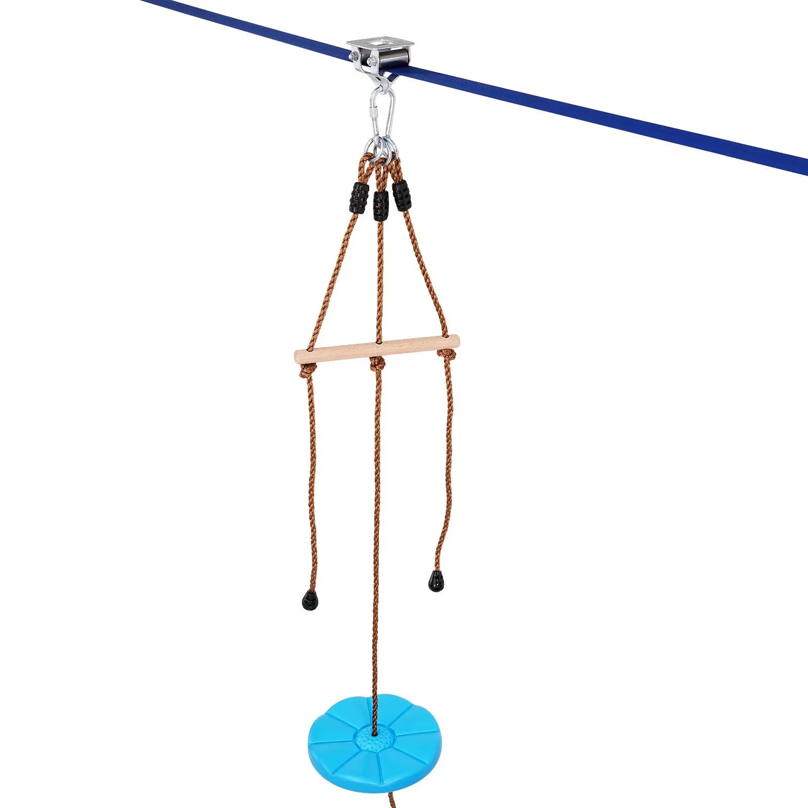 

Комплект Zip Line 52 фута для детей и взрослых, безделушки на тележке, линия молнии до 500 фунтов