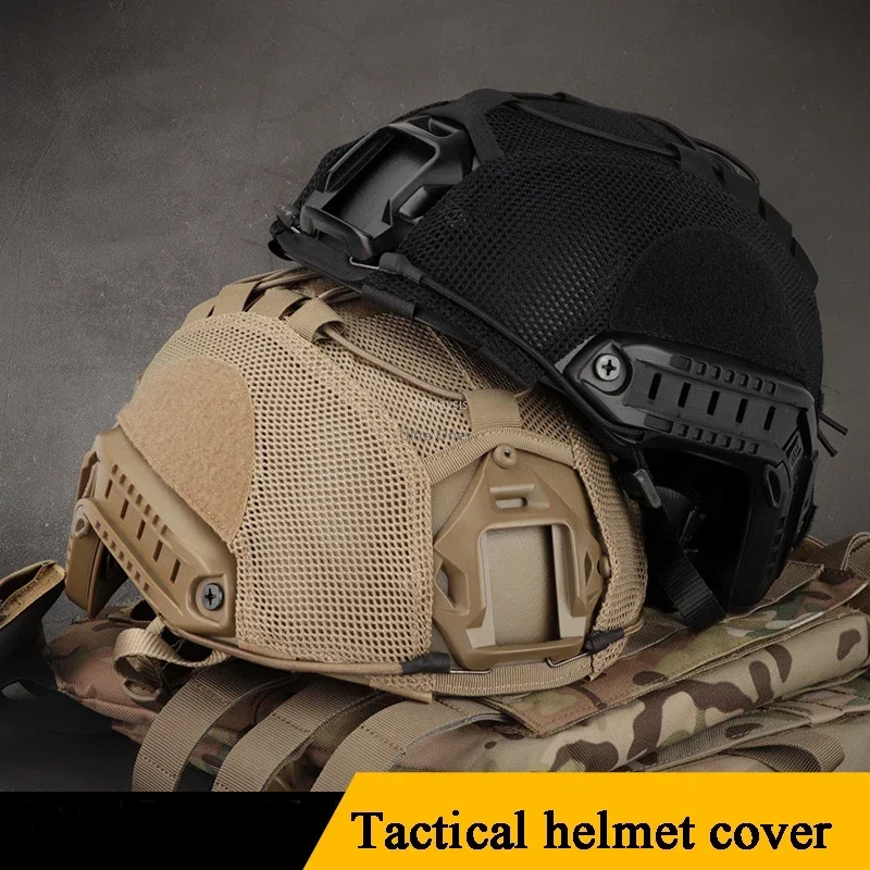Funda casco FAST mimética – Cubierta táctica airsoft y paintball - imagen 5