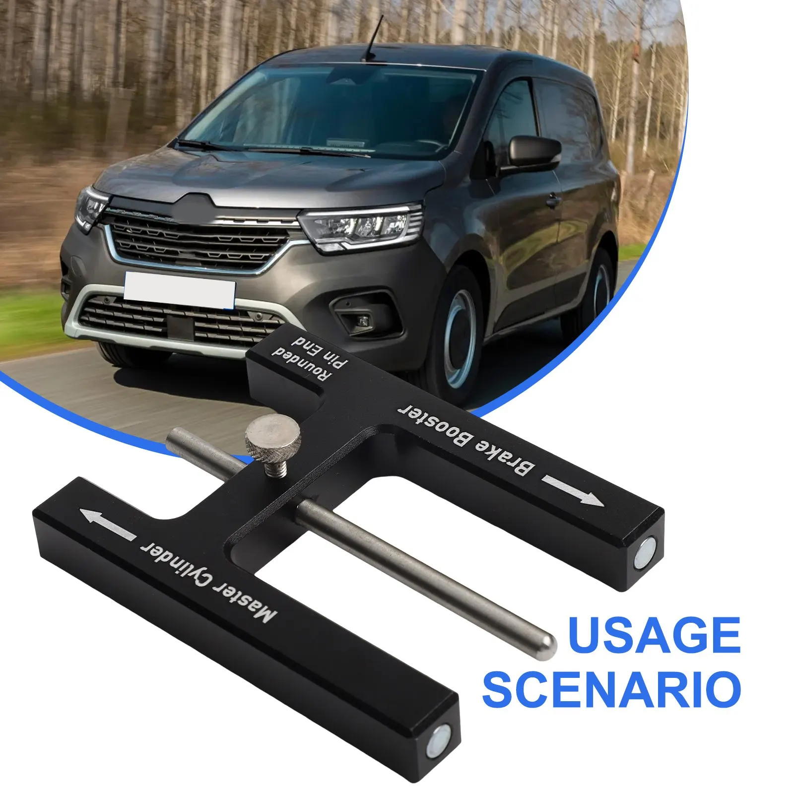 

86,8*66,8 мм Инструмент для усилителя тормозов Инструмент для обслуживания автомобильных тормозов Инструмент для толкателя точных измерений