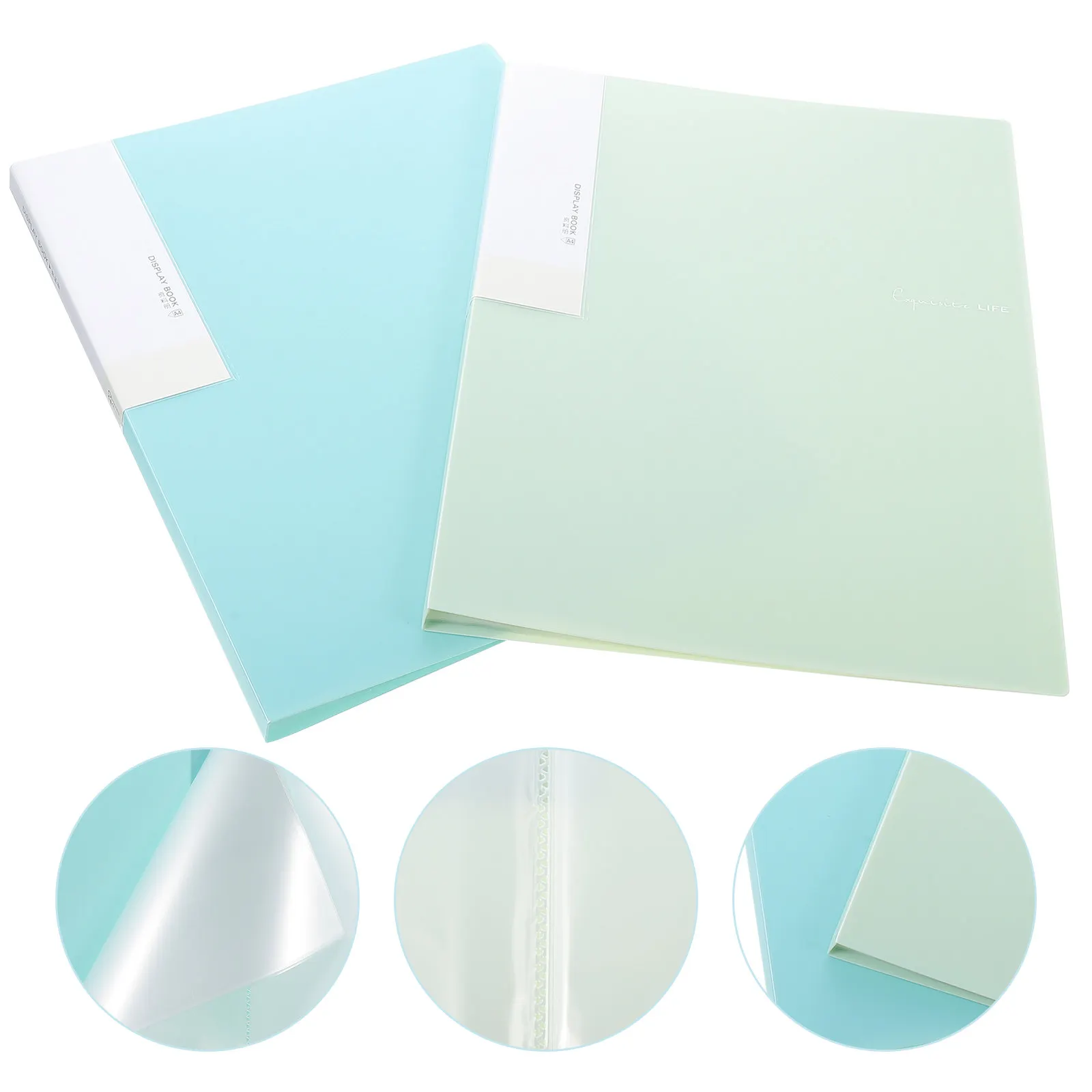 

2Pcs A4 Music Folder Waterproof Wear-Resistant File Organizer Portable Student School Office Binder for Documents Sheets