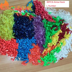 36PCS DIY Plastic Arrow Pin Nocks Size L And Size S Groove For ID4.2mm ID6.2mm 3.2mm Arrow Shaft Archery Hunting Accessory