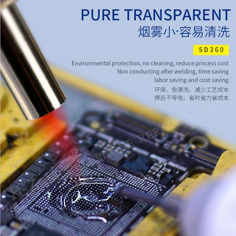 MECHANIC SD360 Paste 100% Original Transparent Advanced Oil Flux Grease 10cc Soldering Repair Paste Solder Paste Welding