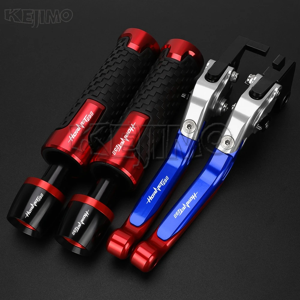 

FOR HONDA HORNET 250 2001 2002 2003 2004-2006 Adjustable Folding Brake Clutch Lever Handlebar grips ends Motorcycle Hornet250