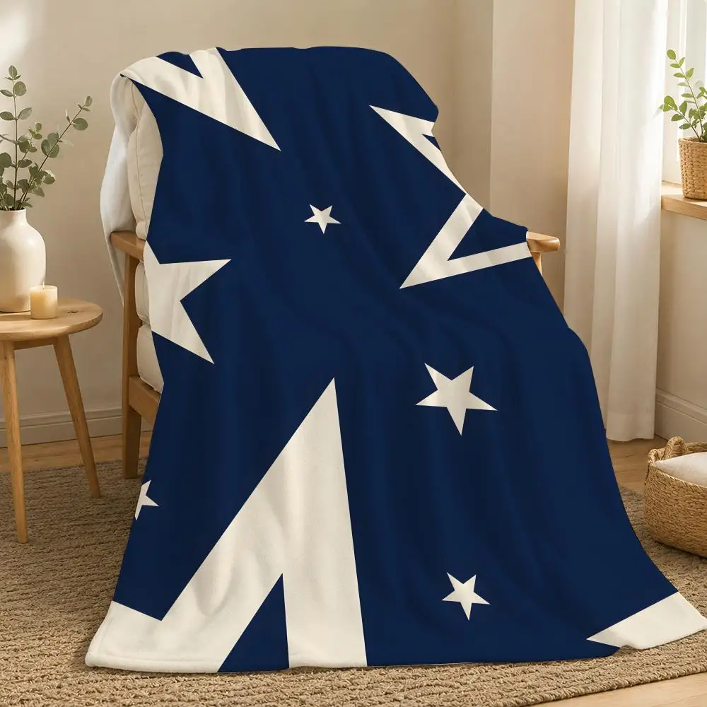 Stars Star Pattern Throw  flannel blanket, suitable for sofas, beds, offices,  exquisite gift blankets