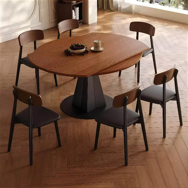 Dinning Table And Chair Set Dining Room Furniture Dinning Table And Chair Set Retractable Luxury Metal Table Legs Foldable